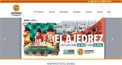 Desktop Screenshot of kasparovfundacionajedrez.com